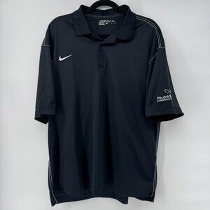 NIKE GOLF BLACK DRI-FIT XL MEN'S POLO SHIRT